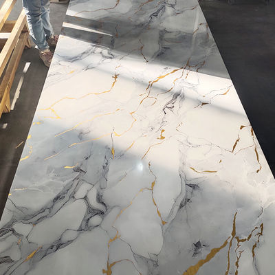 صفحه UV 1220*2440*3mm ضد آب بسیار درخشان / لایه دار برای تزئینات خانگی