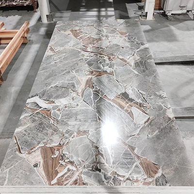 صفحه UV 1220*2440*3mm ضد آب بسیار درخشان / لایه دار برای تزئینات خانگی