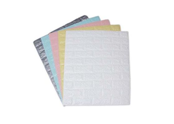 کاغذ دیواری فوم پلی اتیلن داخلی کاغذ دیواری سه بعدی آجری 77 سانتی متری ضد آب هنر دکور داخلی