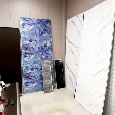 پانل دیواری ضد آب PVC برای پوشش دیوار خاکستری