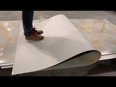 تزئینات داخلی دیوار پس زمینه پانل پوشش UV ورق مرمر پی وی سی