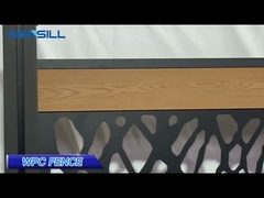 Garden Co Extrusion Wpc Fence Panel Wood Plastic Composite Proof ضد کپک