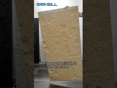 پنل دیواری سنگ پلی اورتان PU سبک وزن مصنوعی مصنوعی 1200 * 600 میلی متر